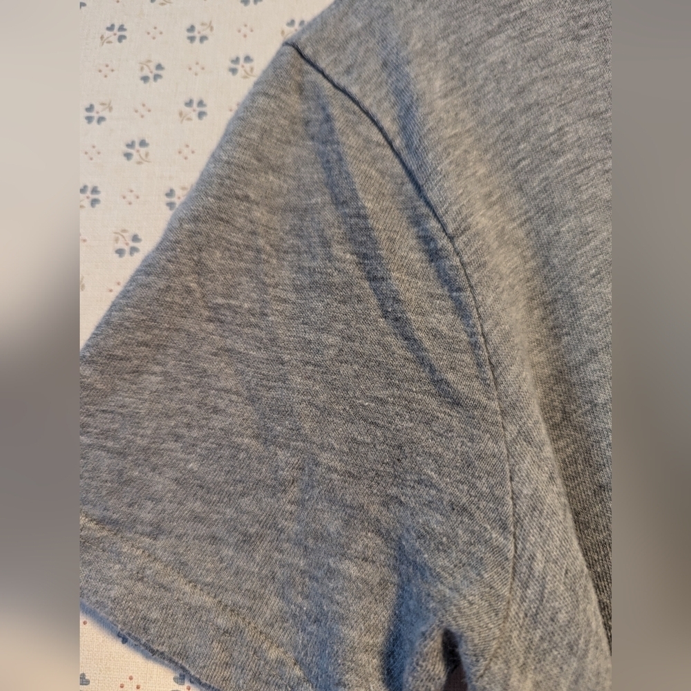 J.Crew T-shirt dress grey XXS thin soft cotton can be worn as a shirt also - Picture 4 of 10